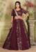 Picture of Georgette & Silk Saddle Brown Readymade Lehenga Choli