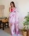 Picture of Bewitching Organza Plum Saree
