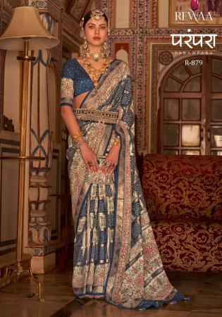 Picture of Classy Silk Dark Slate Grey Saree