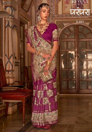 Picture of Ideal Silk Purple Saree