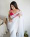 Picture of Enticing Organza Ghost White Saree