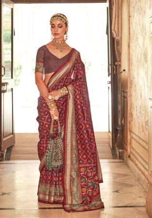 Picture of Admirable Silk Maroon Saree