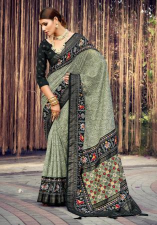 Picture of Beautiful Silk Rosy Brown Saree