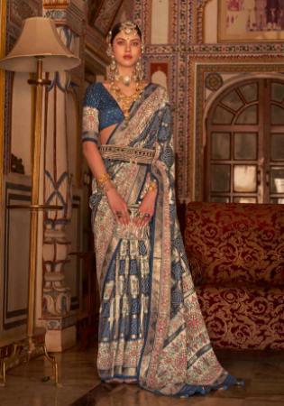 Picture of Taking Silk Navy Blue Saree