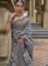Picture of Magnificent Silk Grey Saree
