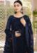 Picture of Georgette Midnight Blue Straight Cut Salwar Kameez