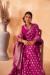 Picture of Pretty Georgette Medium Violet Red Saree