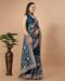 Picture of Stunning Silk Dark Slate Grey Saree