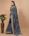 Picture of Stunning Silk Dark Slate Grey Saree