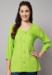 Picture of Excellent Rayon Yellow Green Kurtis & Tunic