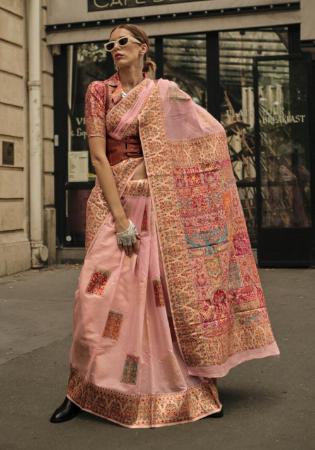 Picture of Delightful Silk Burly Wood Saree