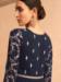 Picture of Comely Georgette Navy Blue Anarkali Salwar Kameez