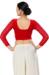 Picture of Well Formed Cotton & Lycra Red Designer Blouse