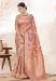 Picture of Statuesque Silk & Organza Burly Wood Saree