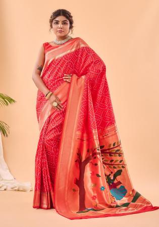 Picture of Appealing Silk Crimson Saree
