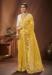 Picture of Grand Silk & Organza Golden Rod Saree