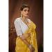 Picture of Grand Silk & Organza Golden Rod Saree