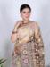 Picture of Pretty Organza Brown Saree