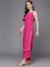 Picture of Georgette Medium Violet Red Readymade Salwar Kameez