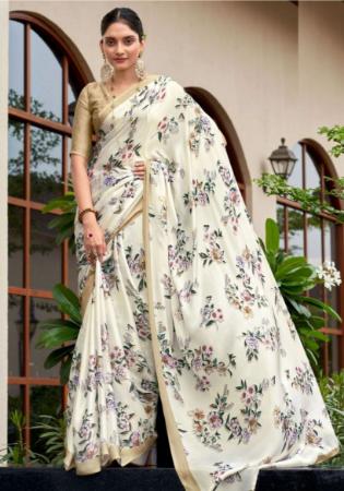 Picture of Enticing Georgette Off White Saree