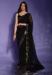Picture of Sightly Georgette Black Saree