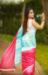 Picture of Nice Linen Red & Light Steel Blue Saree