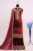 Picture of Nice Chiffon Maroon Straight Cut Salwar Kameez