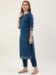 Picture of Fine Crepe Midnight Blue Readymade Salwar Kameez