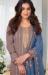 Picture of Amazing Georgette Grey Straight Cut Salwar Kameez