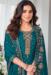 Picture of Georgette Steel Blue Straight Cut Salwar Kameez