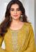 Picture of Georgette Golden Rod Straight Cut Salwar Kameez