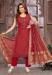 Picture of Pleasing Silk Maroon Readymade Salwar Kameez