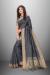 Picture of Comely Cotton & Organza Dark Slate Grey Saree