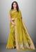 Picture of Lovely Cotton & Organza Golden Rod Saree