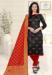 Picture of Nice Silk Black Straight Cut Salwar Kameez