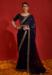 Picture of Ideal Georgette Navy Blue Saree