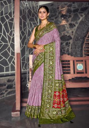 Picture of Amazing Silk Dark Sea Green Saree