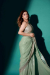 Picture of Resplendent Georgette Dark Sea Green Saree