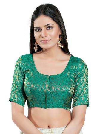 Picture of Classy Brasso Dark Sea Green Designer Blouse