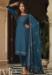 Picture of Chiffon Dark Slate Blue Straight Cut Salwar Kameez