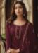 Picture of Charming Chiffon Maroon Straight Cut Salwar Kameez