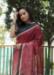 Picture of Superb Linen Maroon Saree