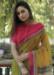 Picture of Marvelous Linen Olive Drab Saree