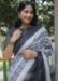 Picture of Beautiful Linen Dark Slate Grey Saree