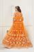 Picture of Fine Net Orange Red Lehenga Choli