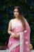 Picture of Stunning Organza Pale Violet Red Saree