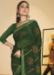 Picture of Amazing Chiffon & Satin Forest Green Saree