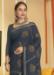 Picture of Graceful Chiffon & Satin Dark Slate Grey Saree