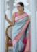 Picture of Well Formed Silk Light Blue Saree