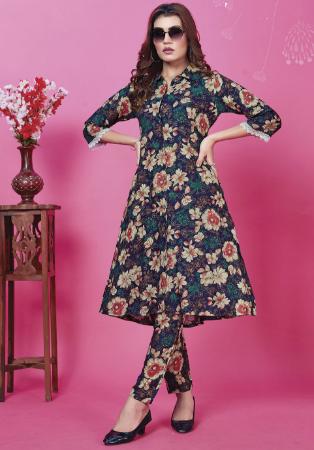 Picture of Taking Rayon Indigo Kurtis & Tunic